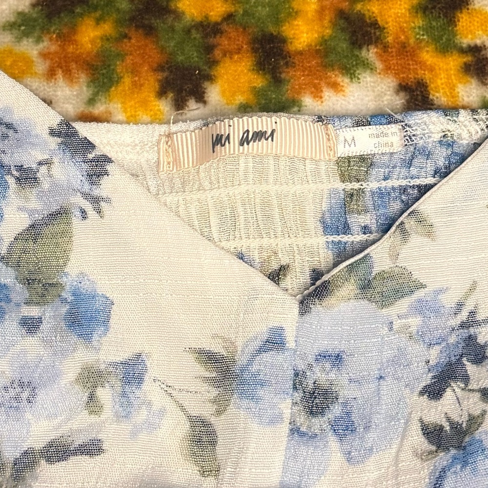 Miami White and Blue Floral Midi Dress - Picture 7 of 12